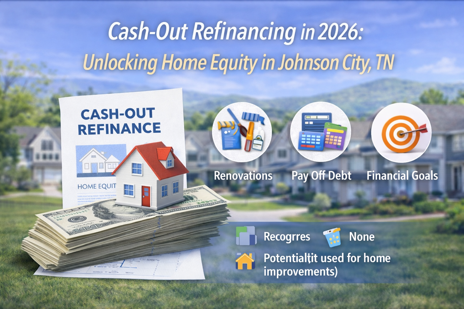 2026 cash-out refinancing home equity options Johnson City TN