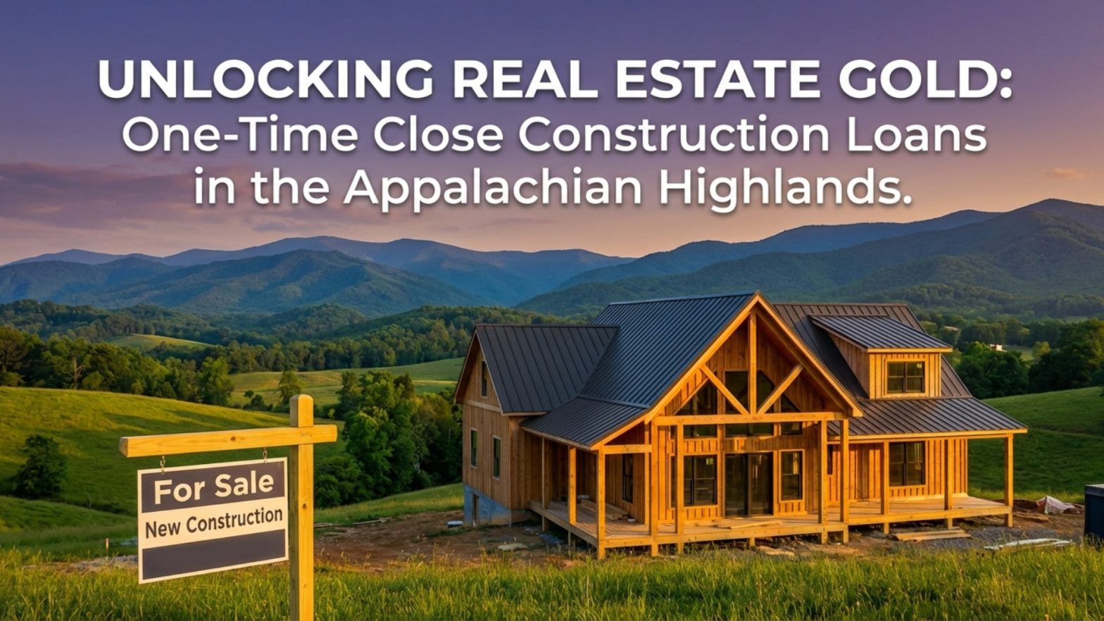 One-time close construction loan home in Appalachian Highlands