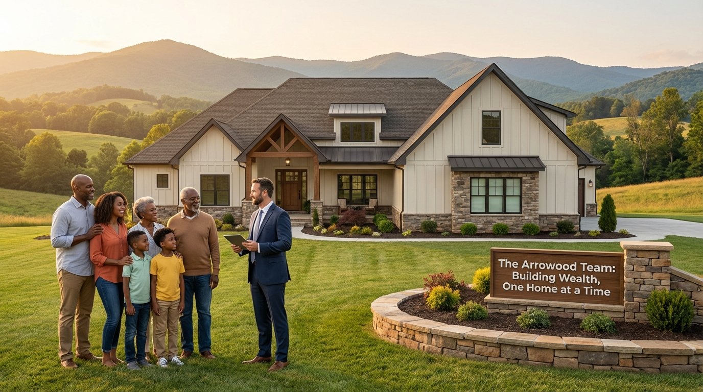 Infographic showing long-term mortgage strategies for families in Northeast Tennessee focused on building wealth, equity growth, and smart financing